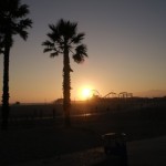 Zachód słońca w Santa Monica