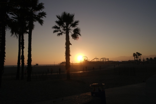 Zachód słońca w Santa Monica