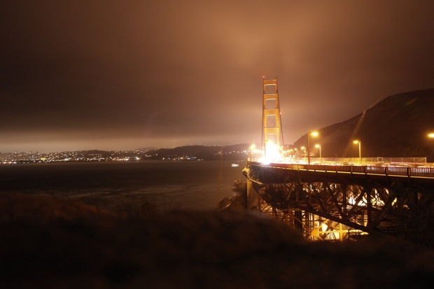 Golden Gate Bridge by night