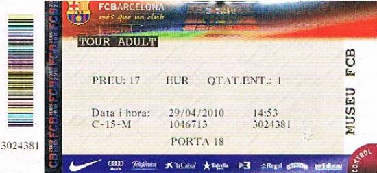 Bilet na zwiedzanie Camp Nou