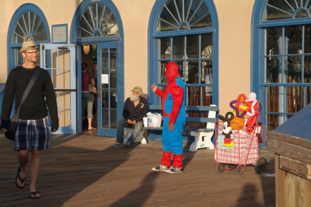 Spiderman w Santa Monica