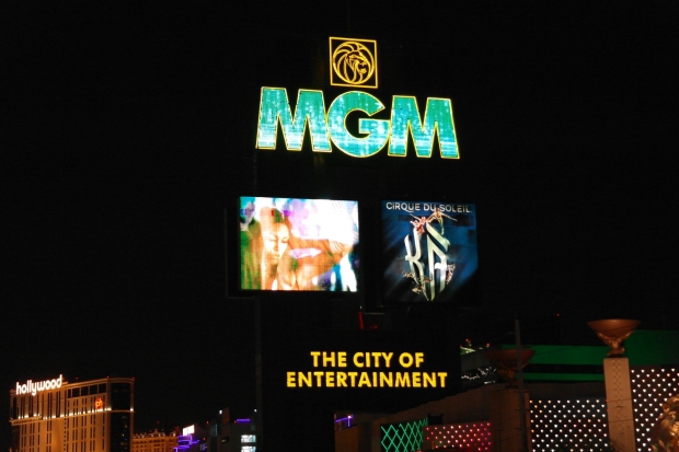 MGM - The City of Entertainment sign