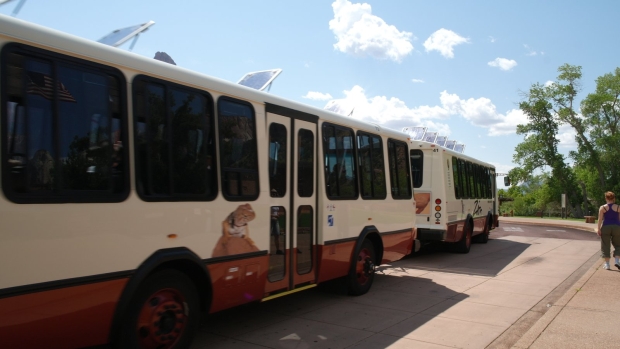 Autobusy w Zion National Park